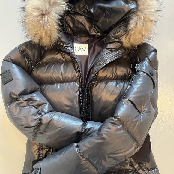 SAM. - Blake Down Jacket with Fur Trim - Picture 10 of 12